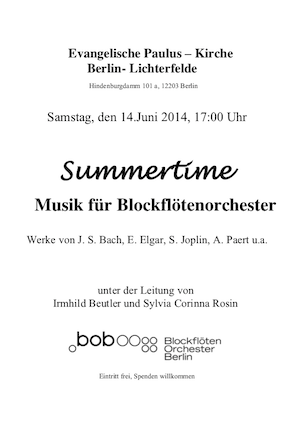 flyer summertime